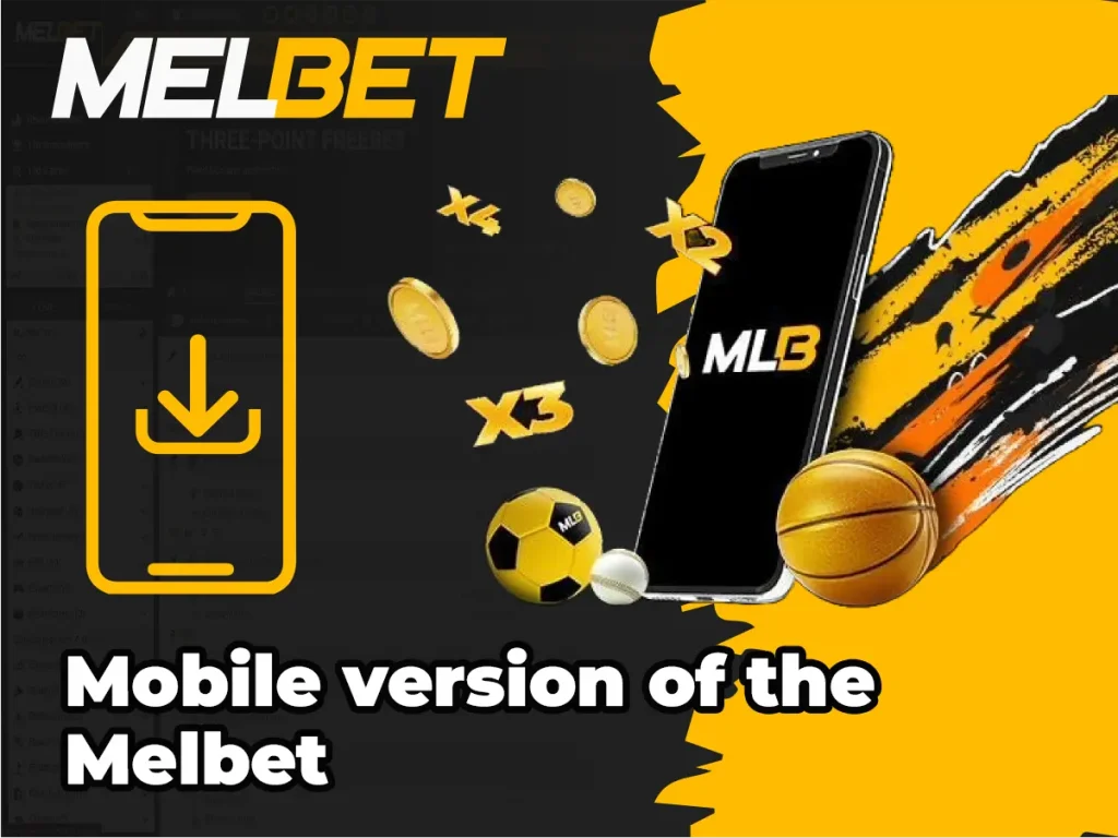 Mobile version of the Melbet